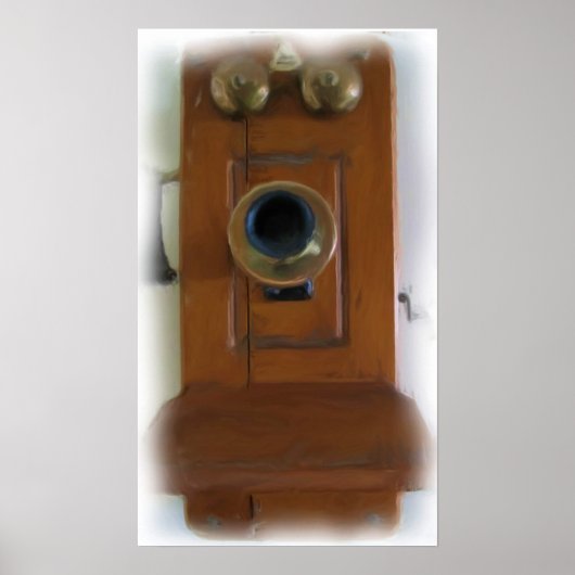 ヴィンテージ電話プリント – フレーム準備完了! ポスター (正面)