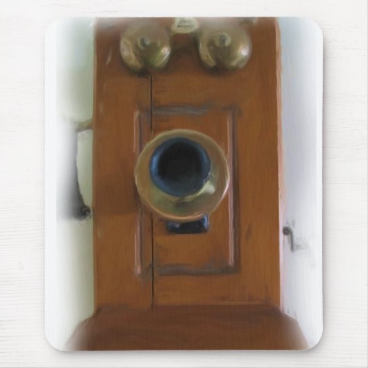 ヴィンテージ電話マウスパッド マウスパッド (正面)