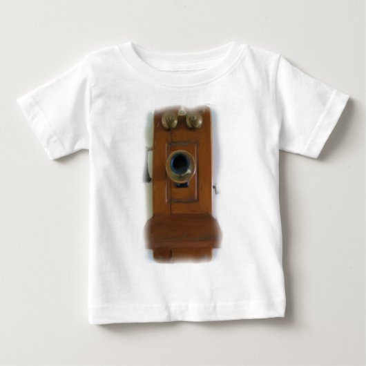 ヴィンテージ電話乳児Tシャツ ベビーTシャツ (正面)