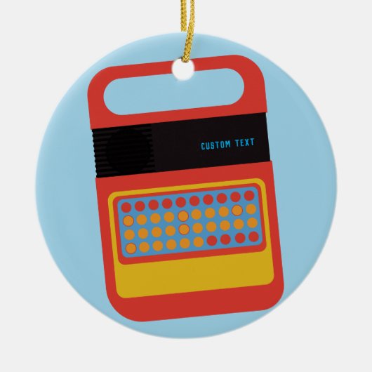 ヴィンテージ電話子のスペルチェック用のカスタム玩具 セラミックオーナメント (正面)