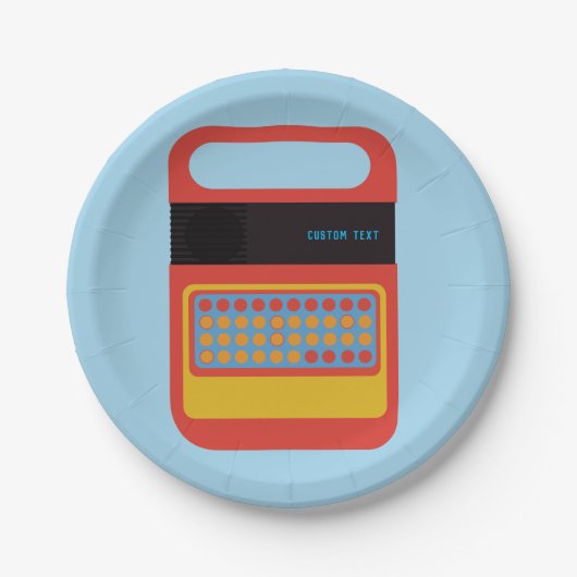 ヴィンテージ電話子綴じ玩具カスタム ペーパープレート (正面)