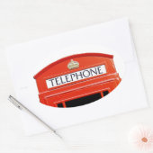 ヴィンテージ電話 楕円形シール (封筒)