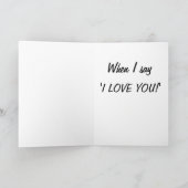 ヴィンテージ電話「I'm No Phone-y」ラブカード カード (内部)