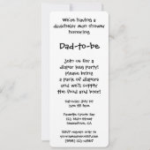 ヴィンテージ霜の降りたトレ荷車を引くールビールダドシェルパーティー 招待状 (裏面)