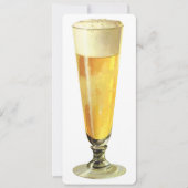 ヴィンテージ霜の降りたトールビ荷車を引くールバースデーパーティー 招待状 (正面)