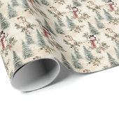 ヴィンテージ霜の降りたワルツ ラッピングペーパー (ロールコーナー)