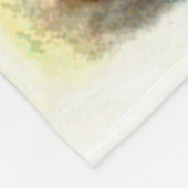 ヴィンテージ霜の降りた雪だるまAクリスマス フリースブランケット (角)