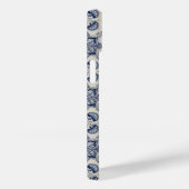 ヴィンテージ青い白の幾何学模様 Case-Mate iPhoneケース (裏面 / 右)