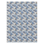 ヴィンテージ青い花 テーブルクロス (正面)