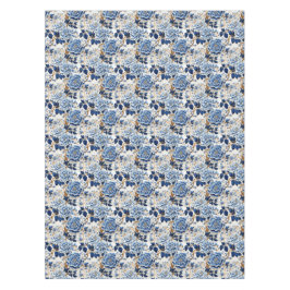 ヴィンテージ青い花 テーブルクロス