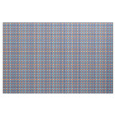 ヴィンテージ青とオレンジ千鳥格子のの格子模様 ファブリック (ヤード)