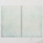 ヴィンテージ青フローラパターン(の模様が)ある履歴ページ (正面)