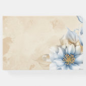 ヴィンテージ青フローラ ゲストブック (裏面)