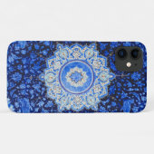 ヴィンテージ青模様(フローラ曼荼羅) Case-Mate iPhoneケース (裏面(横))