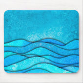 ヴィンテージ青海波 マウスパッド (正面)