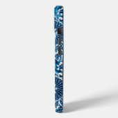 ヴィンテージ青色装飾花柄 Case-Mate iPhoneケース (裏面 / 左)