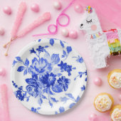 ヴィンテージ青花柄 ペーパープレート (パーティー)