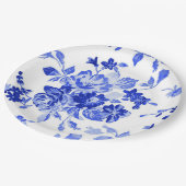 ヴィンテージ青花柄 ペーパープレート (アングル)