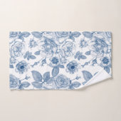 ヴィンテージ青花模様浴 バスタオルセット (ハンドタオル)