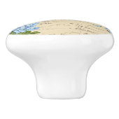 ヴィンテージ青花葉書陶製ノブ セラミックノブ (側面)