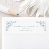 ヴィンテージ青華美フレーム縁ど住所 シール (インサイチュ)