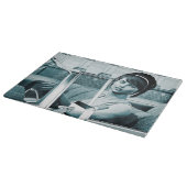 ヴィンテージ青 カッティングボード (角)