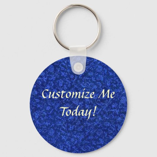 ヴィンテージ青 キーホルダー (正面)