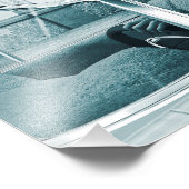 ヴィンテージ青 フォトプリント            (角)