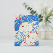 ヴィンテージ青 ポストカード (スタンド正面)