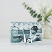 ヴィンテージ青 ポストカード (スタンド正面)