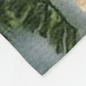 ヴィンテージ静かクリスマスナイトカントリー教会 フリースブランケット (角)