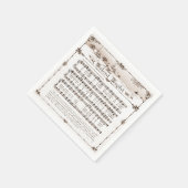 ヴィンテージ静かナイトクリスマスナプカン スタンダードカクテルナプキン (角)