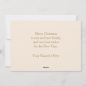 ヴィンテージ静かナイトショアボーイズカスタムクリスマス シーズンカード (裏面)