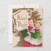 ヴィンテージ静かナイトショアボーイズカスタムクリスマス シーズンカード (正面)