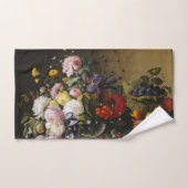 ヴィンテージ静物花と果実 バスタオルセット (ハンドタオル)