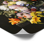 ヴィンテージ静物花と果実 ポスター (角)