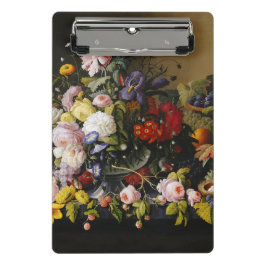 ヴィンテージ静物花と果実 ミニクリップボード