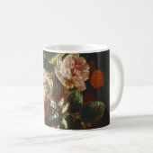 ヴィンテージ静物花 コーヒーマグカップ (正面右)