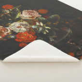 ヴィンテージ静物花 シェルパブランケット (3/4)