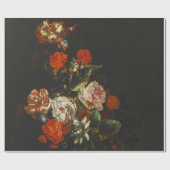 ヴィンテージ静物花 ラッピングペーパー (フラット)