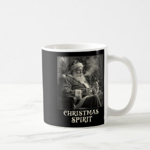 ヴィンテージ面白い喫煙サンタクロースクリスマスTシャツ コーヒーマグカップ