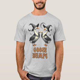 ヴィンテージ面白ガチョウバンプハロウィン Tシャツ