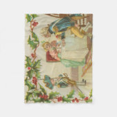 ヴィンテージ革命的な戦争のクリスマス フリースブランケット (正面)