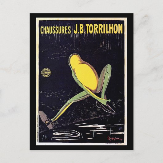 ヴィンテージ靴広告 ポストカード (正面)