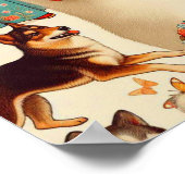 ヴィンテージ韓国人道イラストレーション ポスター (角)