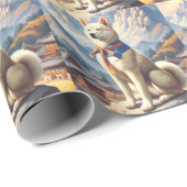 ヴィンテージ韓国人道イラストレーション ラッピングペーパー (ロールコーナー)