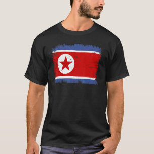 ヴィンテージ韓国民主共和国国旗No Tシャツ