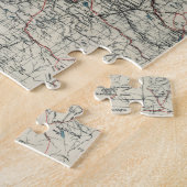 ヴィンテージ音の地図(1919) ジグソーパズル (側面)