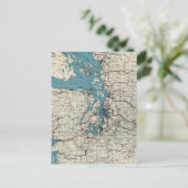 ヴィンテージ音の地図(1919) ポストカード (スタンド正面)