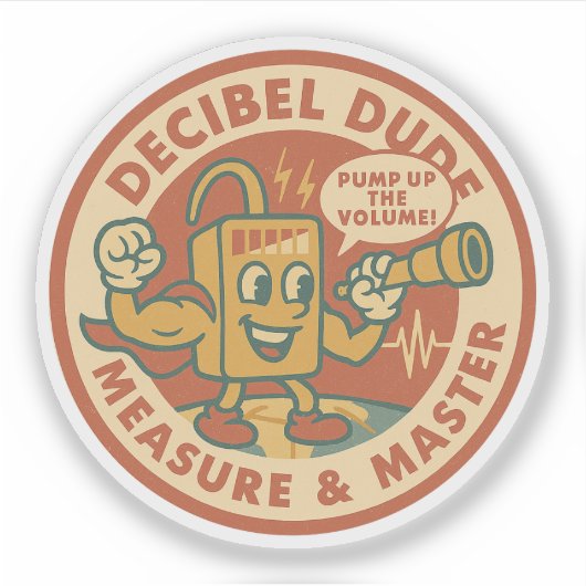 ヴィンテージ音を上げる シール (正面)